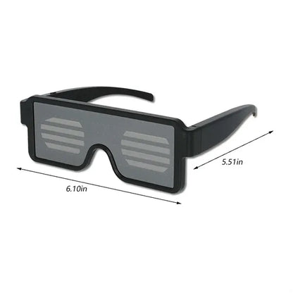 Smart Glow Christmas Party Eyewear LED Flashing Glasses
