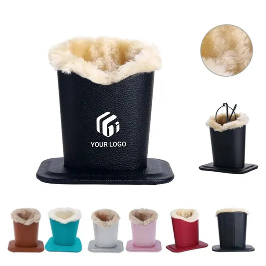PU Leather Eyeglass Holder Stands with Soft Plush Lining