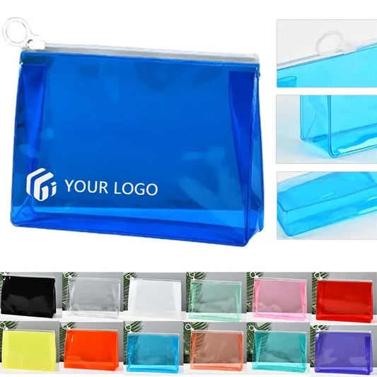 Portable Clear Travel Purse Pen Pouch Makeup Organiser Bag