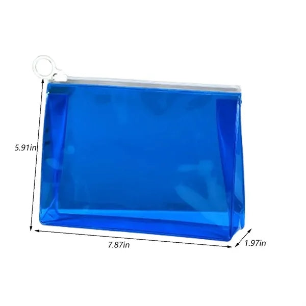 Portable Clear Travel Purse Pen Pouch Makeup Organiser Bag