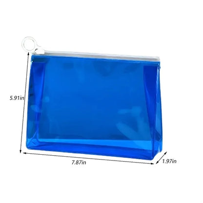 Portable Clear Travel Purse Pen Pouch Makeup Organiser Bag