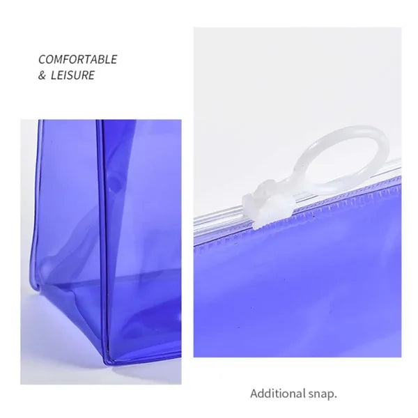 Portable Clear Travel Purse Pen Pouch Makeup Organiser Bag
