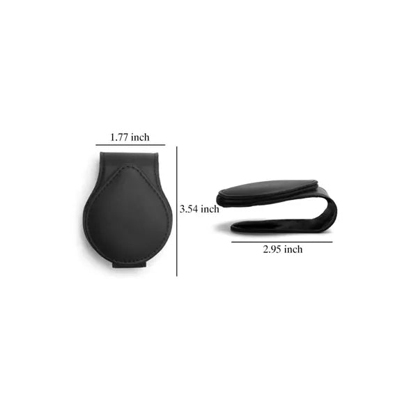 Magnetic PU Leather Clip Sunglasses Holders for Car Visor