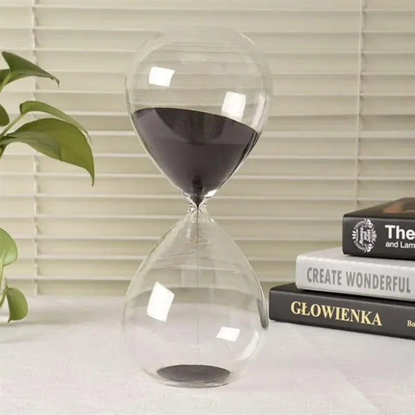 Durable 30 Minute Clear Glass Hourglass Sand Timer for Decor