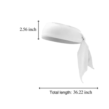 Unisex Absorption Moisture Sport Tie Back Headband Sweatband
