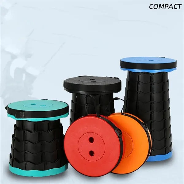 Outdoor camping portable folding ultralight telescopic stool