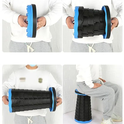 Outdoor camping portable folding ultralight telescopic stool