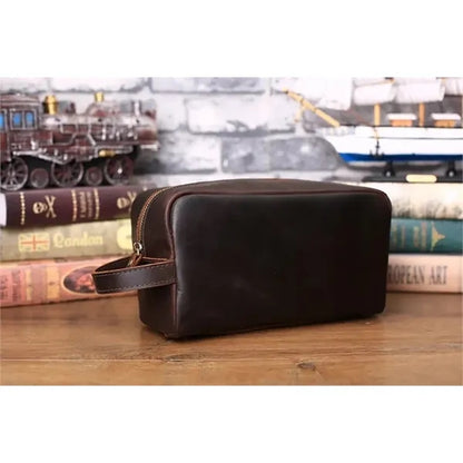 Personalized Groomsmen Gift, Leather Toiletry Bag