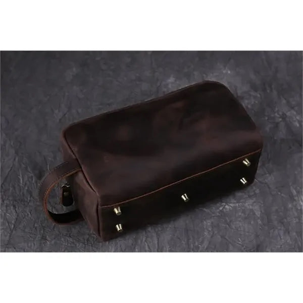 Personalized Groomsmen Gift, Leather Toiletry Bag
