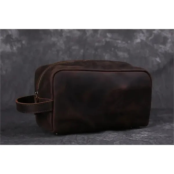 Personalized Groomsmen Gift, Leather Toiletry Bag