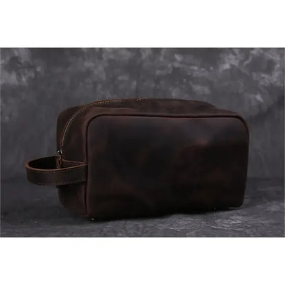 Personalized Groomsmen Gift, Leather Toiletry Bag