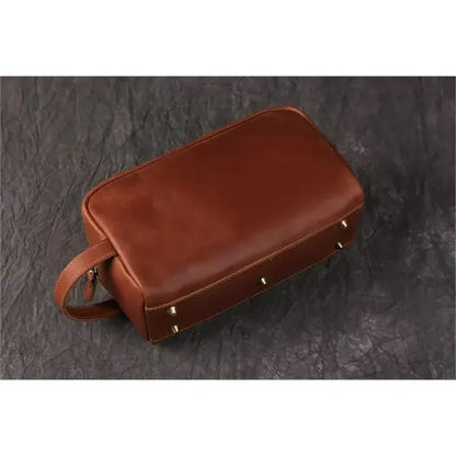 Personalized Groomsmen Gift, Leather Toiletry Bag