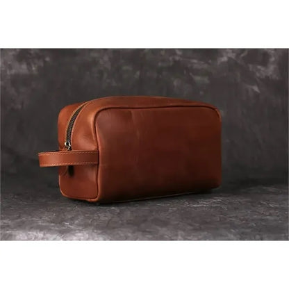 Personalized Groomsmen Gift, Leather Toiletry Bag