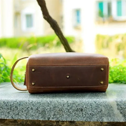 Personalized Groomsmen Gift, Leather Toiletry Bag