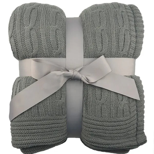 50" x 60"Cable Knit Blankets