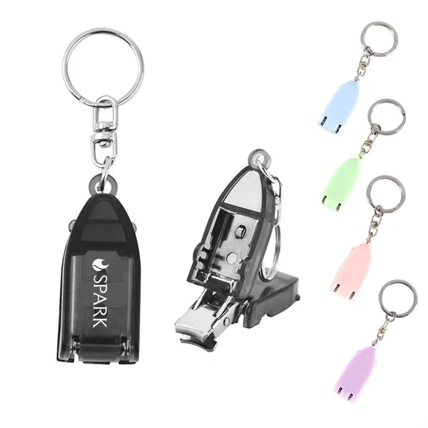 Mini Foldable Nail Clipper Keychain