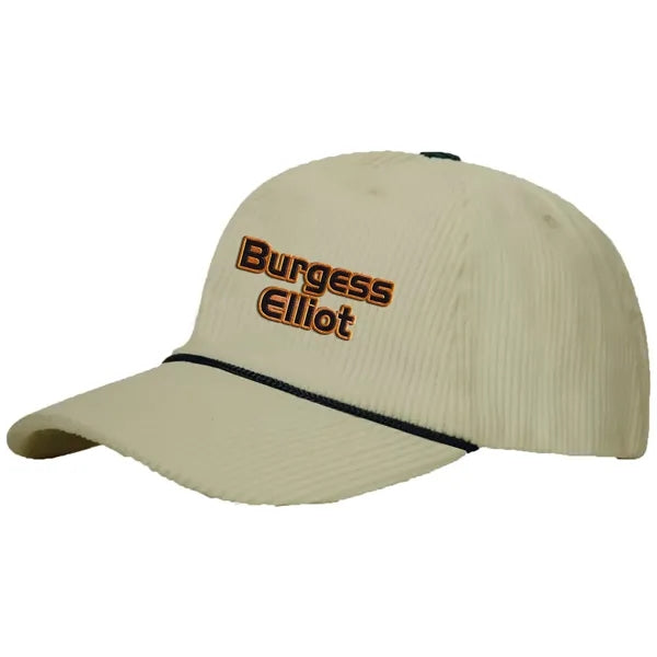 Premium Corduroy 5 Panel Cap - High, Medium, or Low Crown