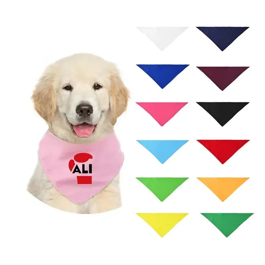 Solid Color Pet Bandana