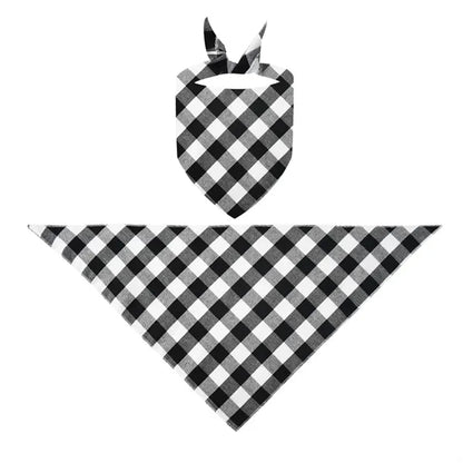 Pet Plaid Triangle Bandana