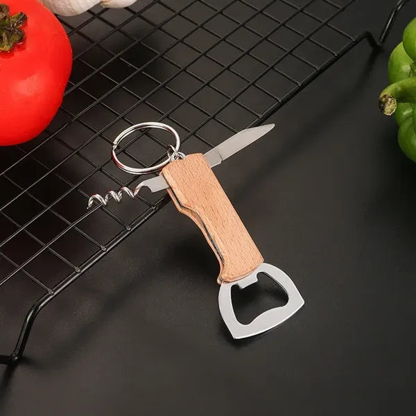 Wooden Handle Bottle Opener