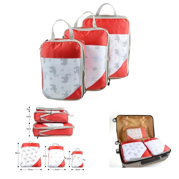 3 Pieces Travel Waterproof Packing Cube