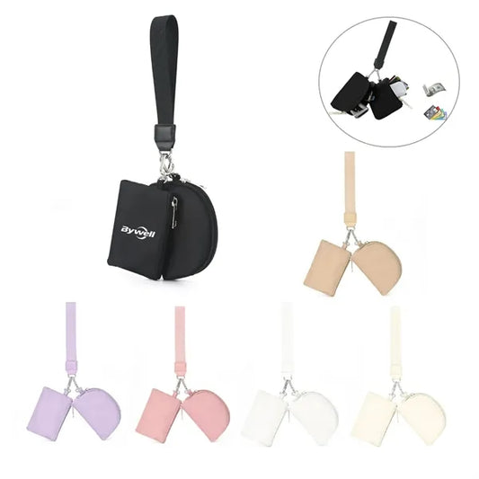 Dual Pouch Wristlet Wallet