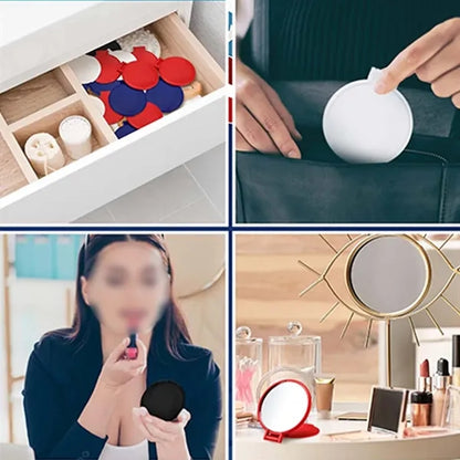 Portable Compact Mini Round Folding Travel Makeup Mirror