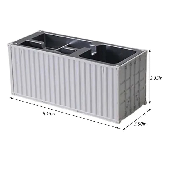 Large Office Shipping Container Pen holder Desk Organizer