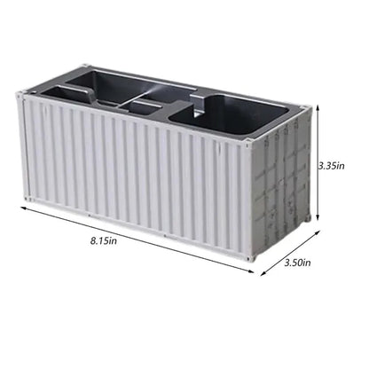 Large Office Shipping Container Pen holder Desk Organizer