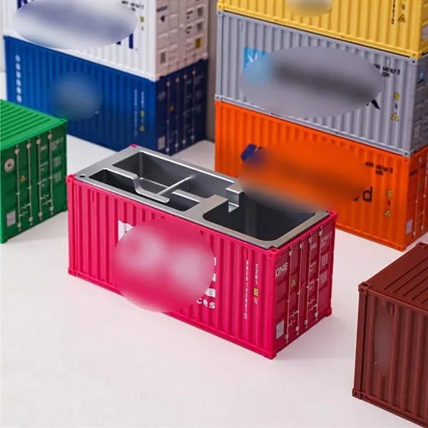 Large Office Shipping Container Pen holder Desk Organizer