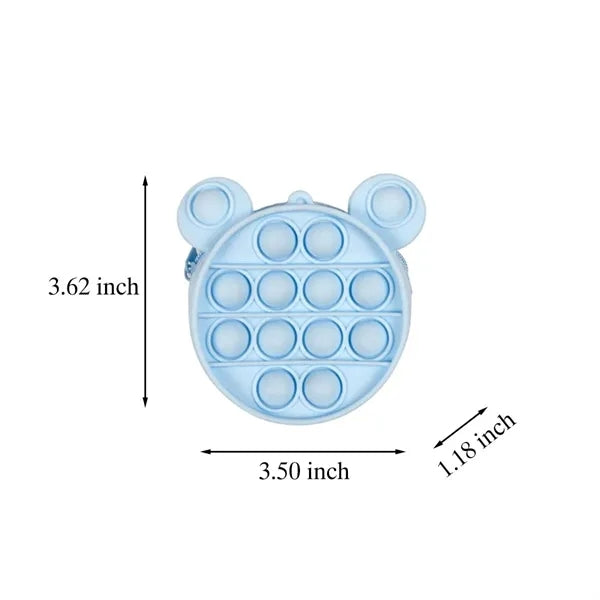 Fidget Toy Durable Waterproof Cute Silicone Pop Coin Purse