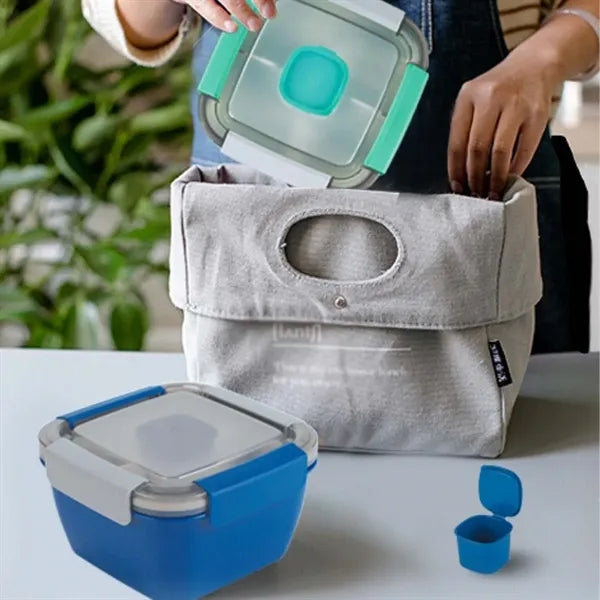 Microwave safe salad bento lunch box with compartments