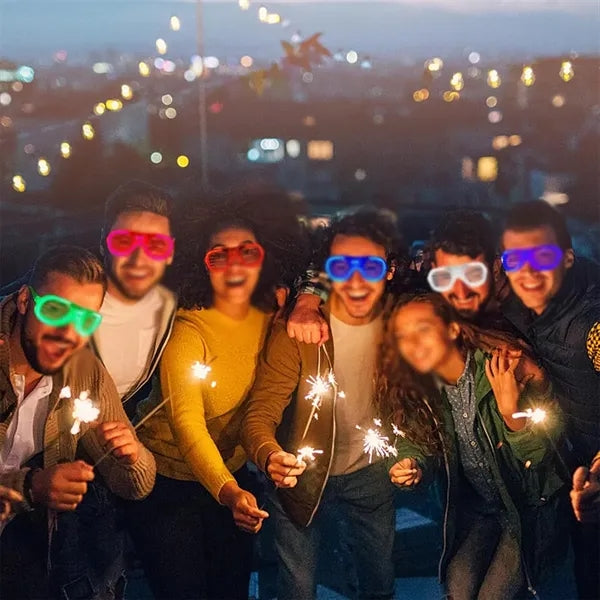 Multipurpose Neon Color Luminous Party Supplies LED Glasses