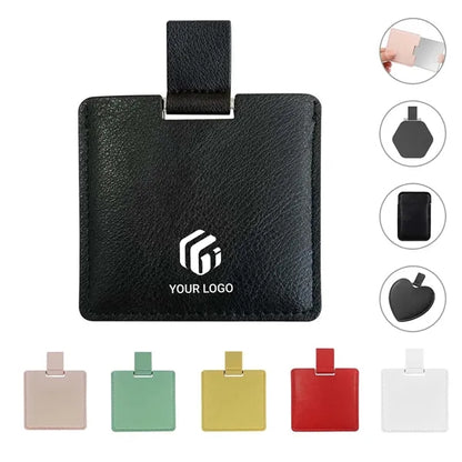 Ultra Thin Portable Mini Travel Makeup Mirror with Sleeve