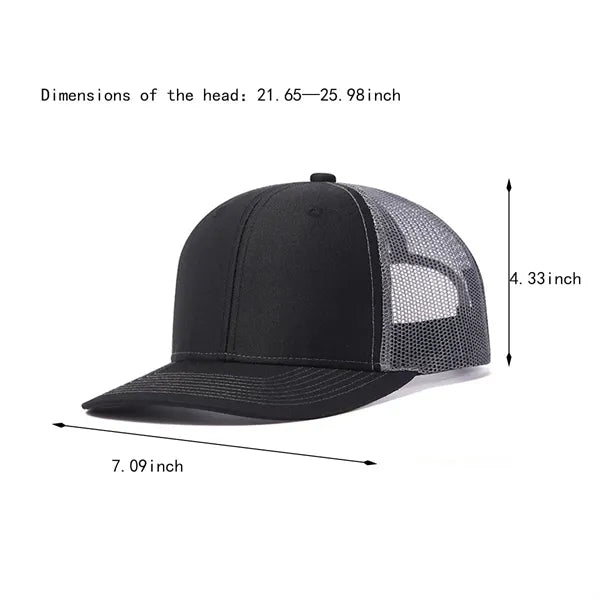 Unisex refreshing breathable adjustable mesh trucker sun hat