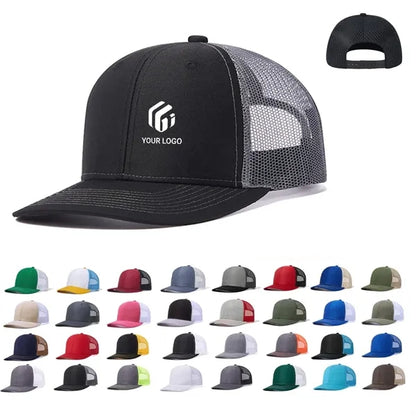 Unisex refreshing breathable adjustable mesh trucker sun hat