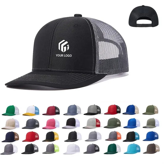 Unisex refreshing breathable adjustable mesh trucker sun hat