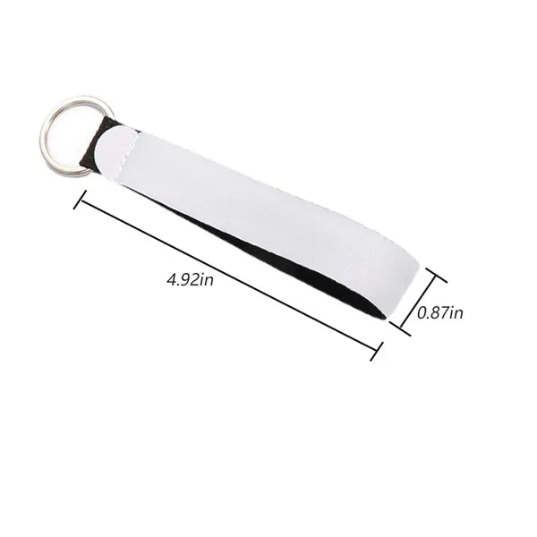 DIY craft women lanyard sublimation keychain blanks wristlet