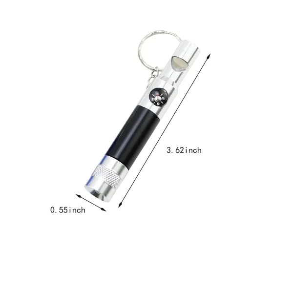 Multifunctional Outdoor 3-in-1 Tool Whistle Compass Light