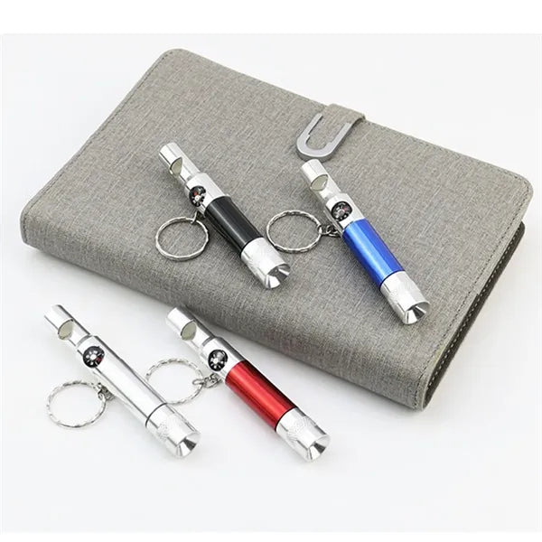 Multifunctional Outdoor 3-in-1 Tool Whistle Compass Light