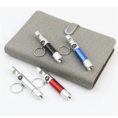 Multifunctional Outdoor 3-in-1 Tool Whistle Compass Light