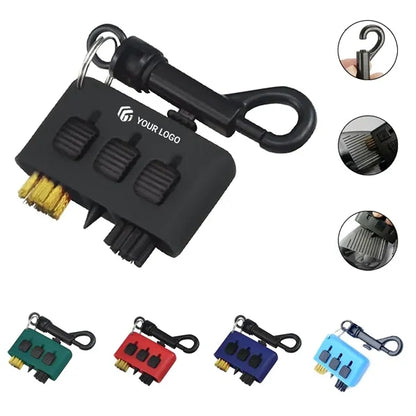 Multifunctional 3-in-1 Golf Club Groove Cleaning Brush