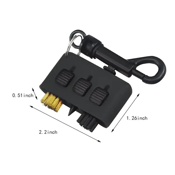 Multifunctional 3-in-1 Golf Club Groove Cleaning Brush