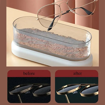 Large Portable Clear Versatile Ultrasonic Jewelry Cleaner