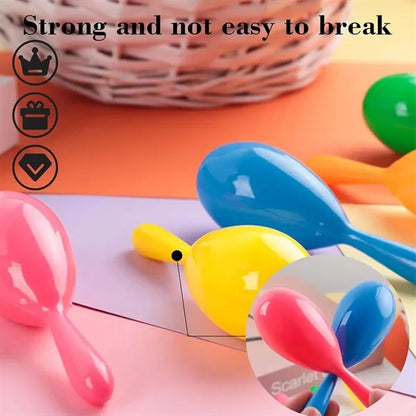Party Favors Kids Toys 7.5 Inch Plastic Colorful Maraca