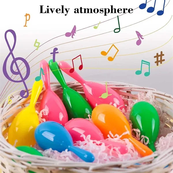 Party Favors Kids Toys 7.5 Inch Plastic Colorful Maraca