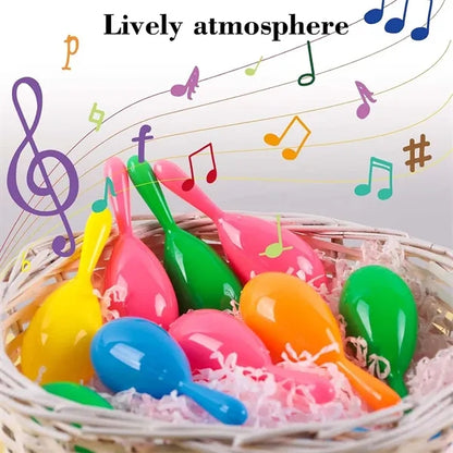 Party Favors Kids Toys 7.5 Inch Plastic Colorful Maraca