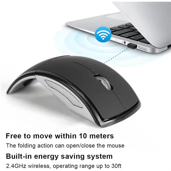 Multipurpose portable foldable usb receiver wireless mouse