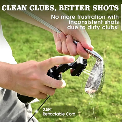 Golf Club Cleaner Brush with Sharpener Tool