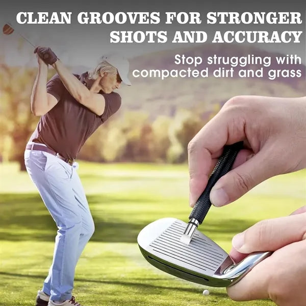Golf Club Cleaner Brush with Sharpener Tool